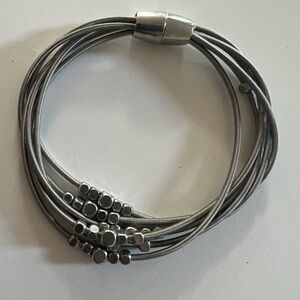 Elegant Silver Multi-Strand Bracelet